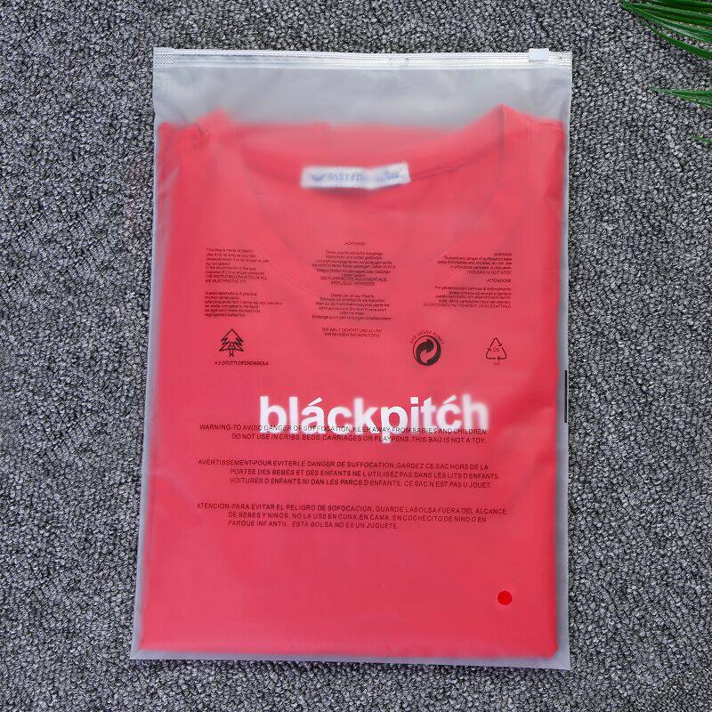 Clothing zipper bag warning clarification of wear clothing bag self-sealed bag to include sealed plastic bag custom printing