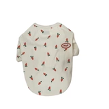 Демисезонная хлопковая эластичная милая морковная приятная телу футболка, осенний сезон