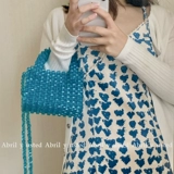 Портативная плетеная ретро сумка через плечо с бусинами, набор материалов, DIY, новая коллекция