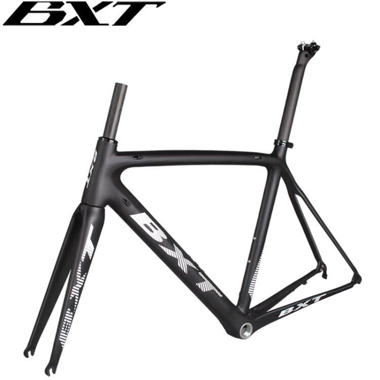 bxt700c full carbon fiber road bike frame V brake ultra-light fast detached road carbon frame suit