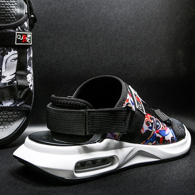 Sandals men's summer 2022 new trendy air cushion Soft bottom Driving Dual-use casual men's slippers beach shoes