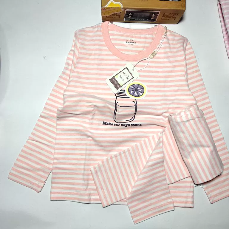 Quần áo trẻ em 2018 thu đông nam nữ mới trong bộ đồ lót bé trai Qiuyi Qiuku đặt áo len cotton Lycra đồ ngủ đáng yêu cho bé