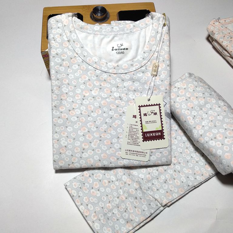 Quần áo trẻ em 2018 thu đông nam nữ mới trong bộ đồ lót bé trai Qiuyi Qiuku đặt áo len cotton Lycra shop quần áo trẻ em đẹp