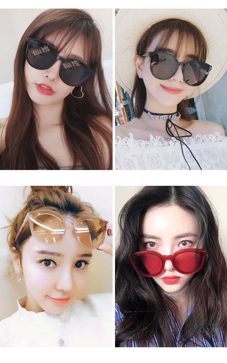 Kính râm nữ phiên bản Hàn Quốc của thủy triều in lưới đỏ đường phố gm kính râm hộp lớn rung 蹦 di phải có kính râm đặc biệt kính nam