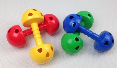 Kindergarten supplies thickening mushrooms gymnastics dumbbell early childhood training equipment children sound game ringing