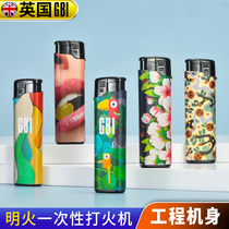 Large Boat Disposable Lighter home Ming Fire General Plastic Explosion Creativity Personality Tide Durable Inflatable Lighter Man