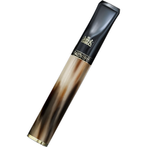 Dachuan mens smoking agate pattern yak horn cigarette holder filter smoking tar filter four-use thick medium and fine