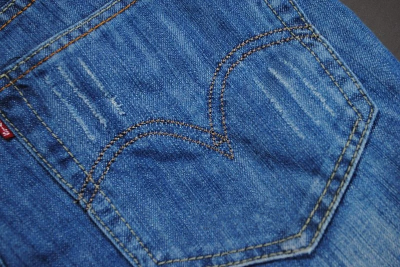 Mùa thu đông quần jeans mới màu xanh nhạt nam thẳng quần dài giản dị cộng với phân bón XL