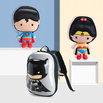 Batman Superman Cute Childrens Schoolbag Kindergarten Super Light Backpack Primary School Light Boys and Girls Shoulder Bag