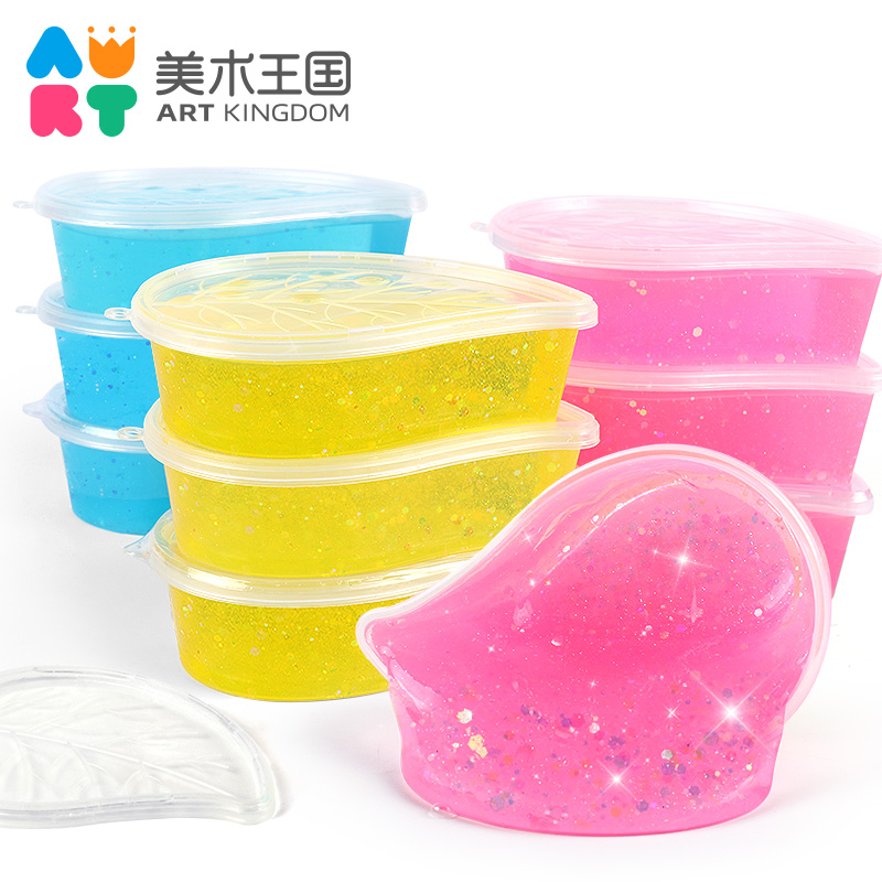 Net red foaming glue oversized bubble transparent crystal mud non-toxic ultralight soil children rubber slime Slime suit