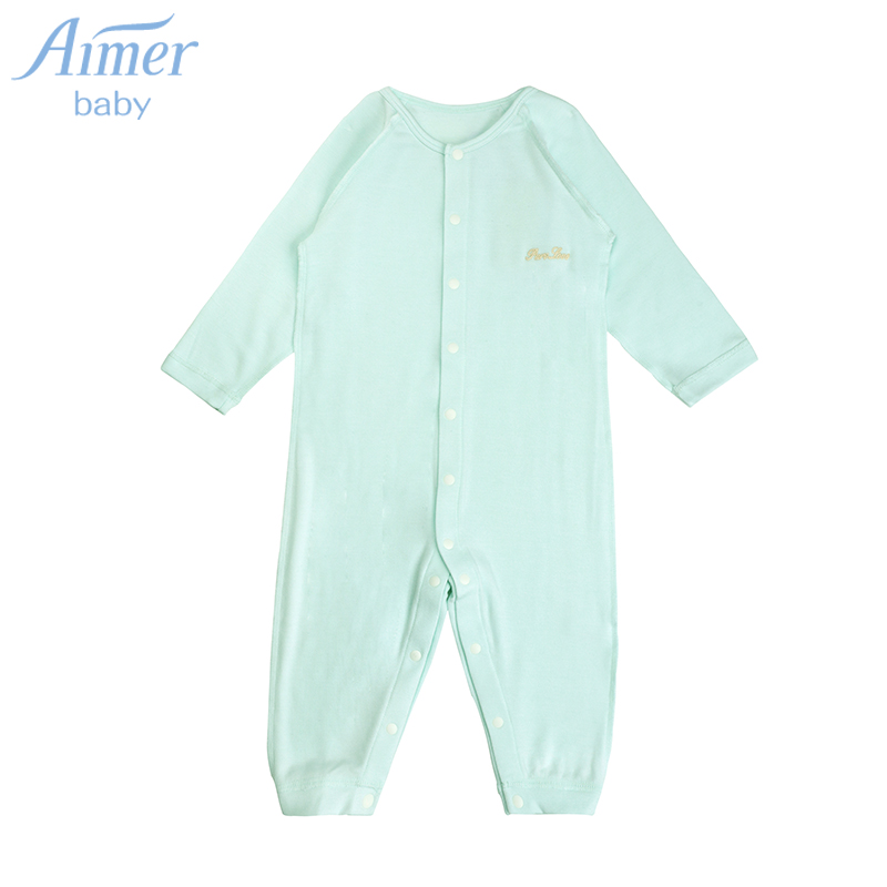 AIMER KidsAIMER baby love milk long sleeve Modale male girl connected to the crawl AB3750401