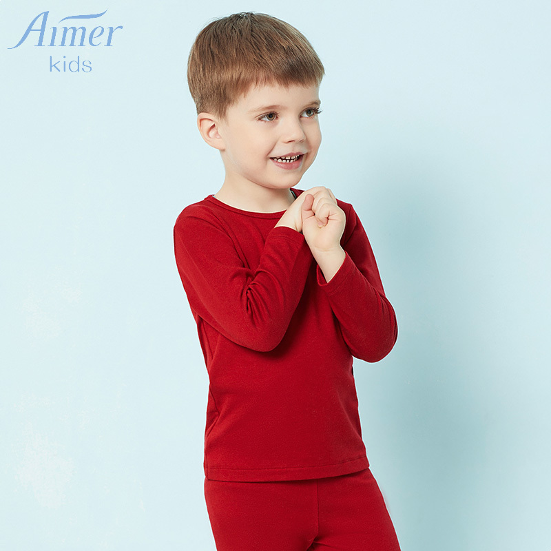 aimer kidsAIMER children special cabinet warm up double layer long sleeves thick and warm blouse AK372P14