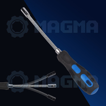 Bendable flexible hexagon sleeve soft Rod screwdriver elbow sleeve screwdriver sleeve 7mm8mm9mm throat sleeve