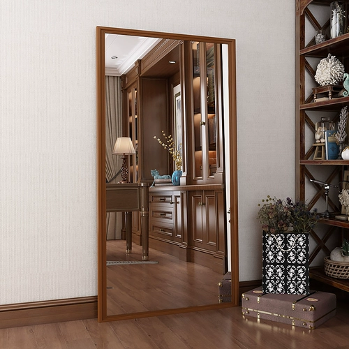 Полное зеркало зеркало домашняя спальня для заправки зеркало ретро -американское зеркало Большое зеркало Гостиная Трехмерное тело и другие зеркала для тела.