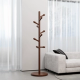 Современная вешалка из натурального дерева для домашнего использования, куртка, трубка