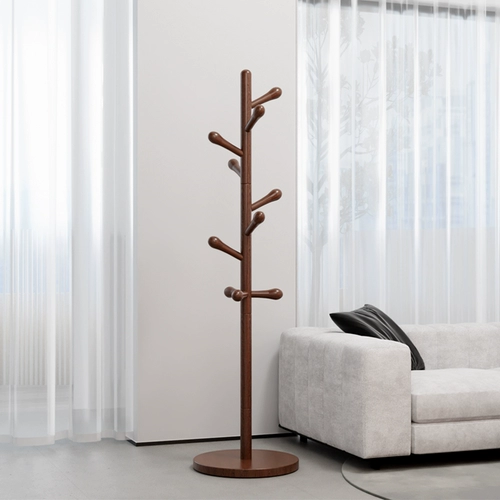 Современная вешалка из натурального дерева для домашнего использования, куртка, трубка