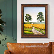 American oil painting landscape wall painting living room Vertical mural European corridor aisle restaurant painting dining room decoration painting hanging painting