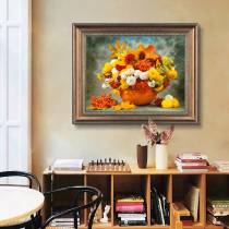 European living room background wall flower decoration painting corridor wall painting restaurant dining room hanging painting bedroom oil painting custom mural