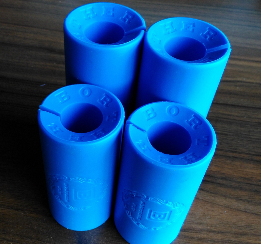 Silicone thick grip Dumbbell grip Barbell grip Long and short two red and blue colors