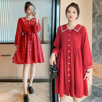 Radiation-proof maternity dress clothes silver computer with belly-wearing harness fall for work during pregnancy and dress for women