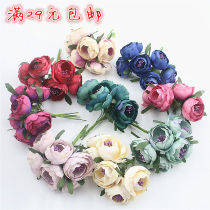 Diyson wreath material European retro simulation flower Flower bride headdress wedding candy box decorative flower