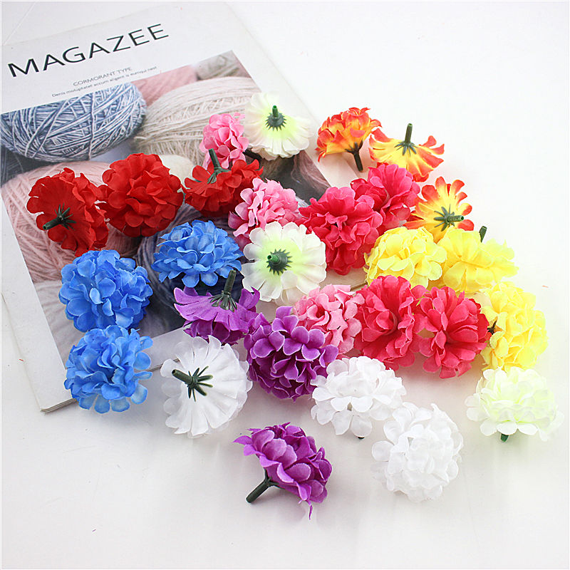 New 4 5CM simulation small flower flower head fake flower diy handmade wreath material decorative flower