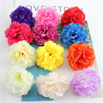 Emulated flower head small clove carnation carnation flower fake flower small flower head diy bead curtain foam flower ball multicolor
