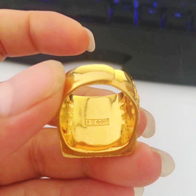 Nhẫn vàng cát nam Việt Nam 24k vàng 999 nam nhẫn rồng nam chính hãng nhẫn nam ngón trỏ nhẫn đỏ ròng nhẫn đôi pnj