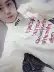 Áo thun nam cổ lọ Heron Preston thêu cao cổ nam và nữ dài tay shirt versace Áo phông dài