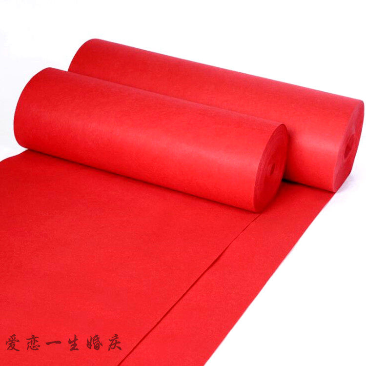 Wedding Dayfeng Red Carpet Flower Arch Snow Yarn Road Married Big Red Carpet Opening Event Celebration Red Carpet