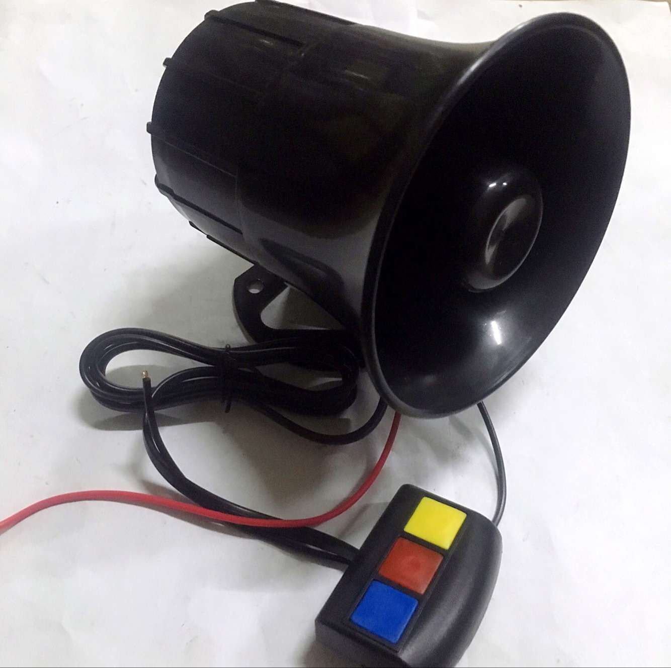 Locomotive scooter single-tone three-tone horn Qiaoge ghost fire electric bicycle modified horn electric car 12V universal