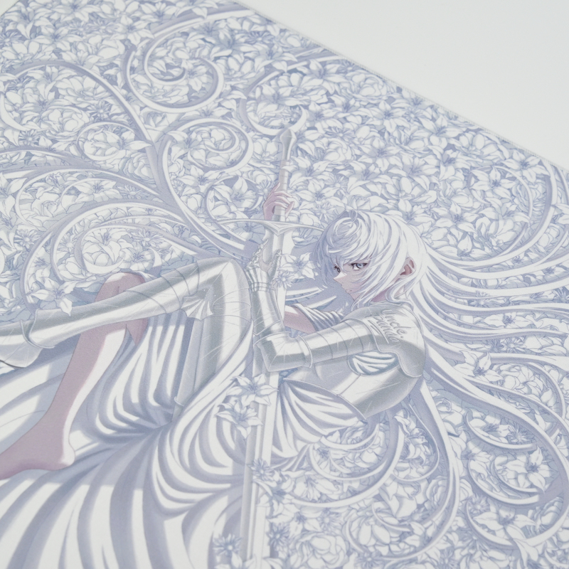 Uncle Panda-P-Luck-Silver Knight Inoue Slimflex Bottom Control Type Fabric Mouse Pad Uncle Panda-P-Luck-Silver Knight Inoue Slimflex Bottom Control Type Fabric Mouse Pad