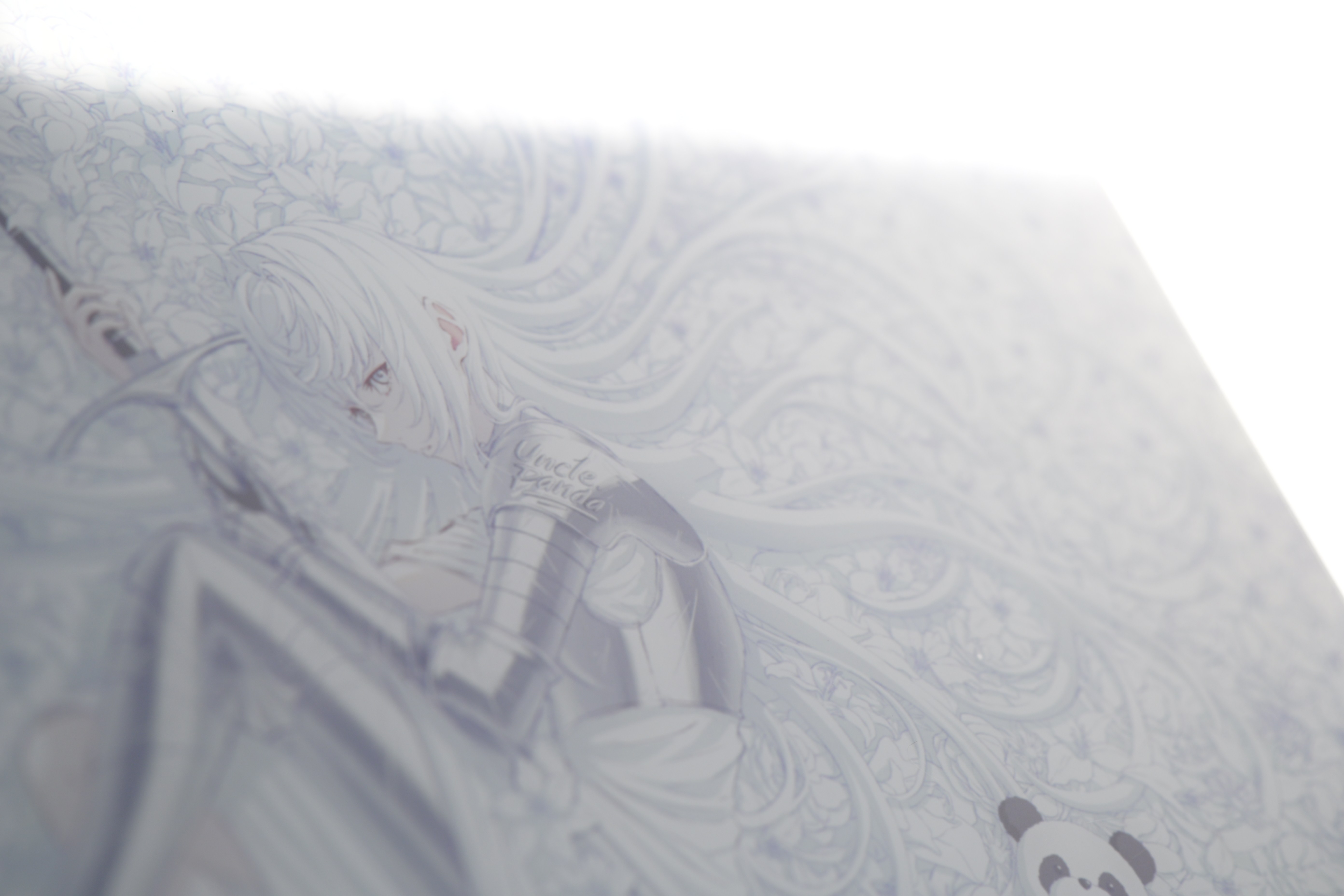 Uncle panda-p-luck ultra-thin gaming mouse pad 2.5d chamfer: a