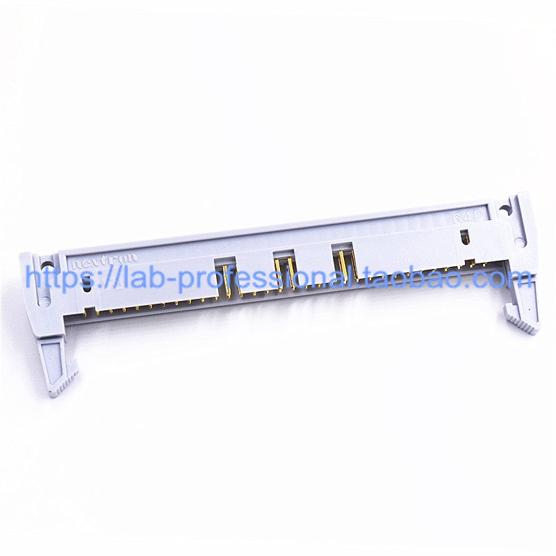 台湾正凌精工Nextron DC2-64P弯针镀金3U卡钩牛角插座原装直销