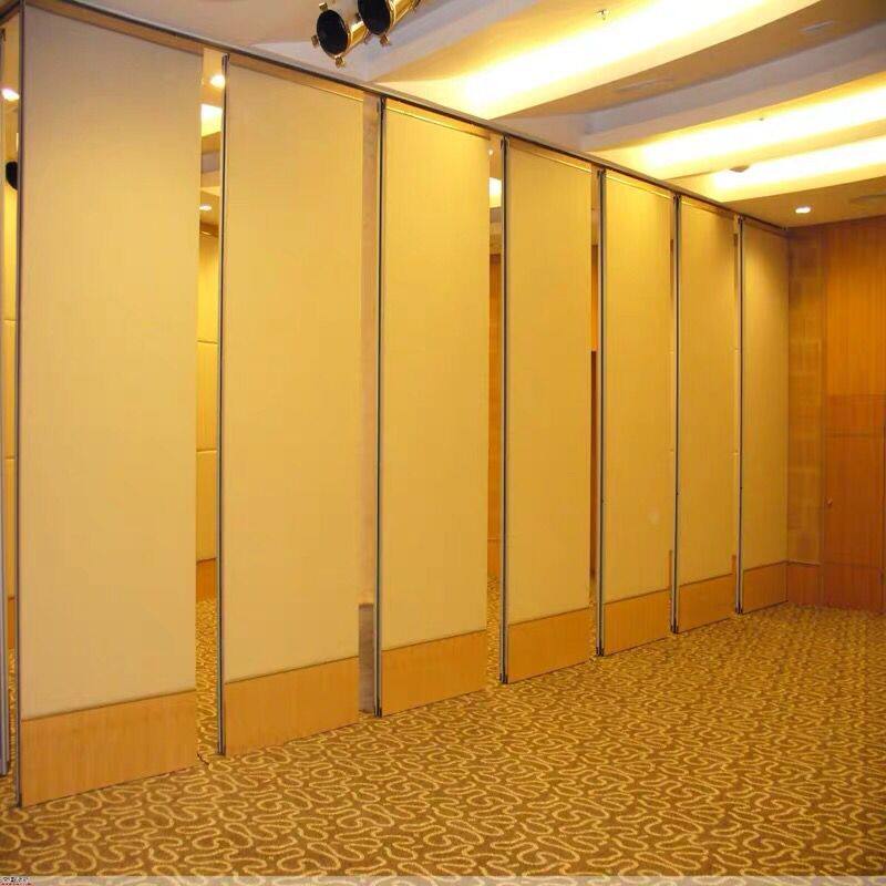Hotel mobile partition wall banquet exhibition hall office activities push-pull sound insulation room rotating telescopic folding screen