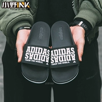 Ono INK Adidas ADILETTE Dép thể thao bãi biển đen và trắng CG3425 BY2615 giày dép bitis