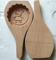 Household wooden noodle card flower mold steamed flower-like steamed bread and pastry handmade piggy pasta pasta baking mold