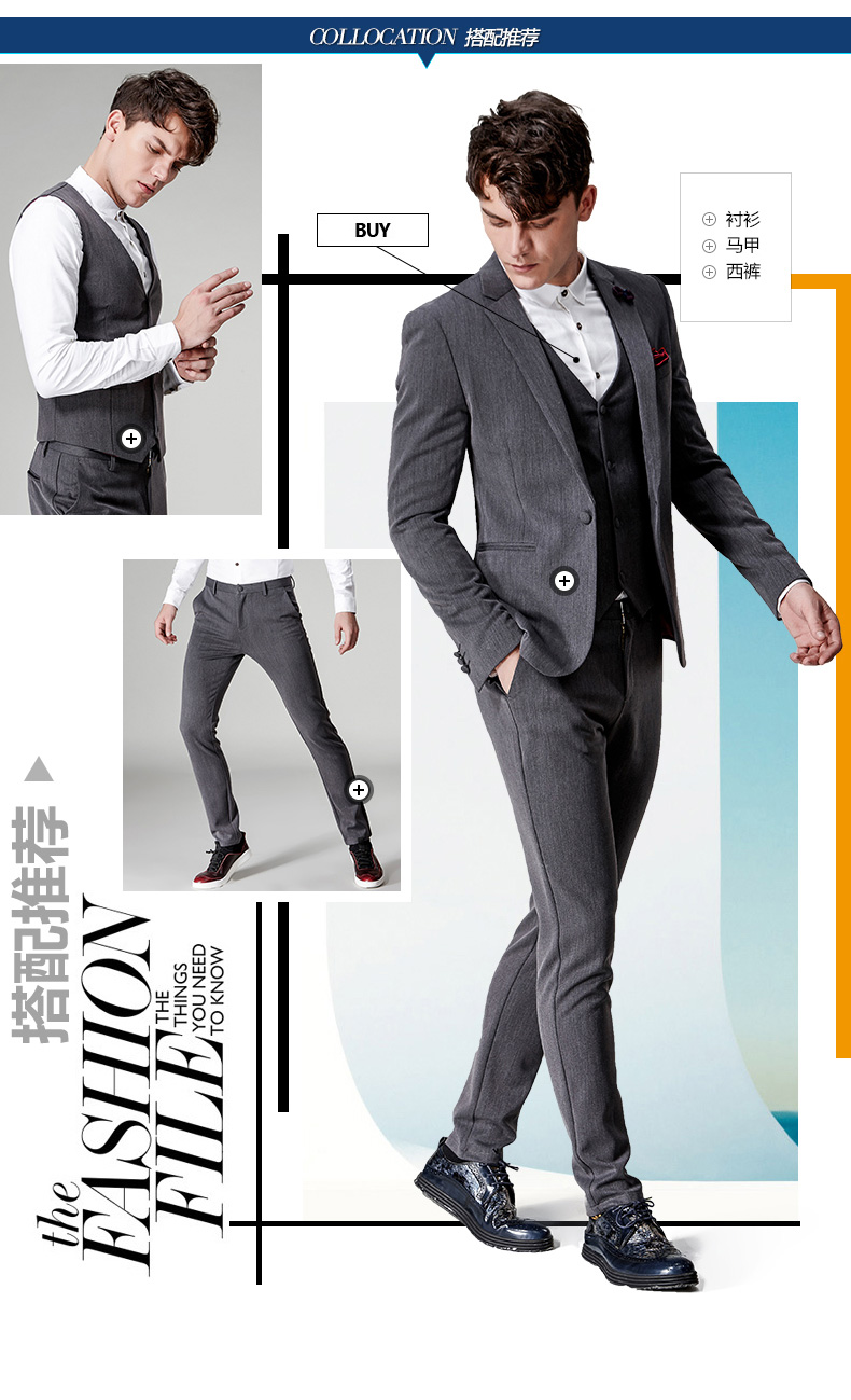 Costume homme en polyester pour automne - Ref 1577108 Image 21