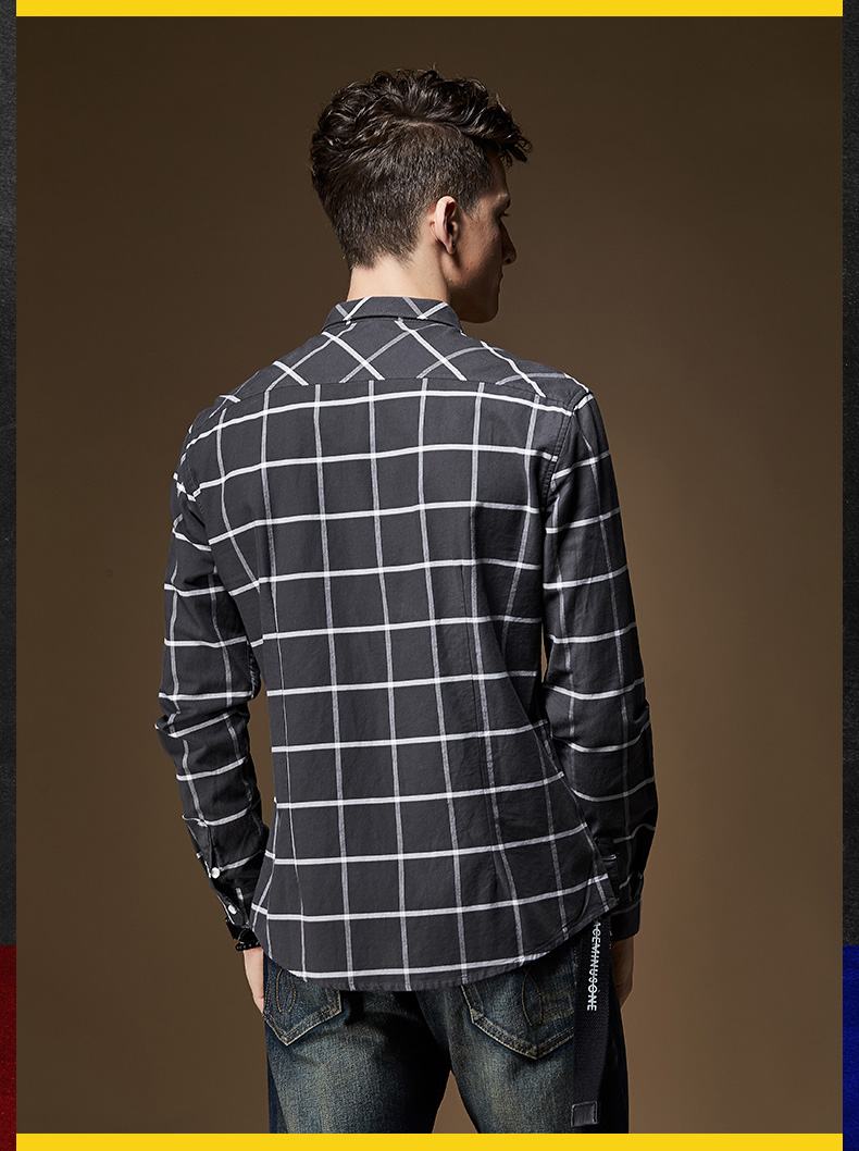 Haofang xuân hè mới áo sơ mi nam cotton sơ mi nam sọc kẻ sọc xu hướng áo sơ mi áo sơ mi form rộng nữ