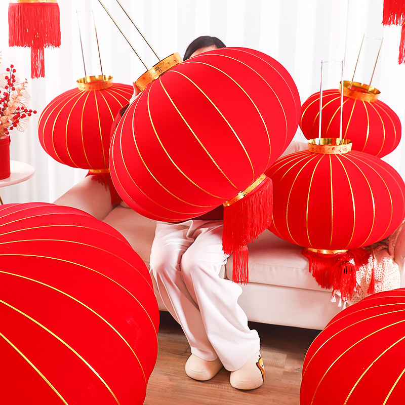 Wedding Celebration Lantern 2022 New Palace Lanterns Large Doorway Outdoor Balcony Decoration Hanging pendant Pendant with great red lanterns