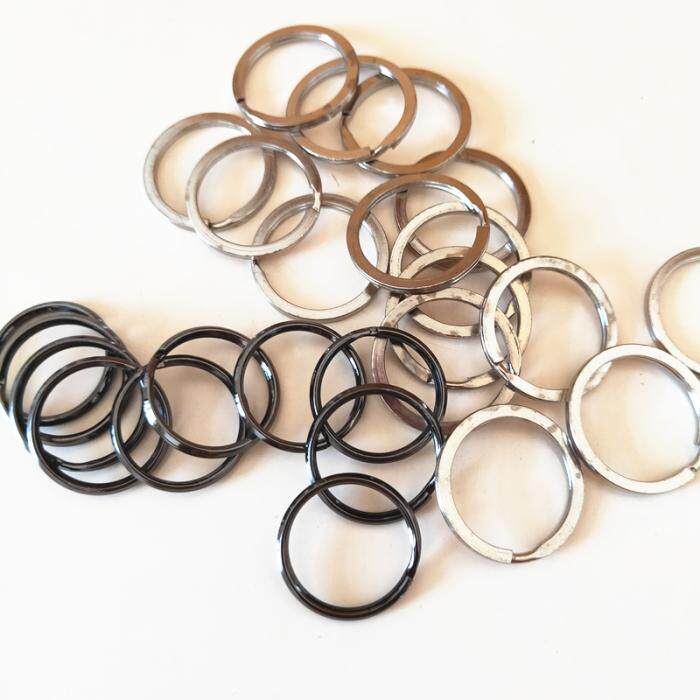 Weighing Jin metal key ring accessories key ring flat ring flat ring ring car key ring 25mm