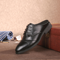 Summer mens home Leisure slippers 100 lap Soft leather mens shoes Shoes Sloth Shoes Extra-large Size Shoes