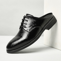 Spring Autumn Season New Inglén Genuine Leather Business Mens Leather Shoes Casual Office Mens Slippers Test Dress Photography Wedding Shoes Extra-large Code