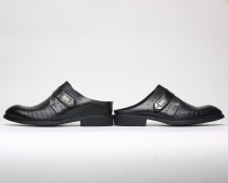 Ultra Soft New Men Genuine Leather Shoes Summer Cave Cave Casual Breathable Sandals Try Dressing Room Baotou Sandals Inside