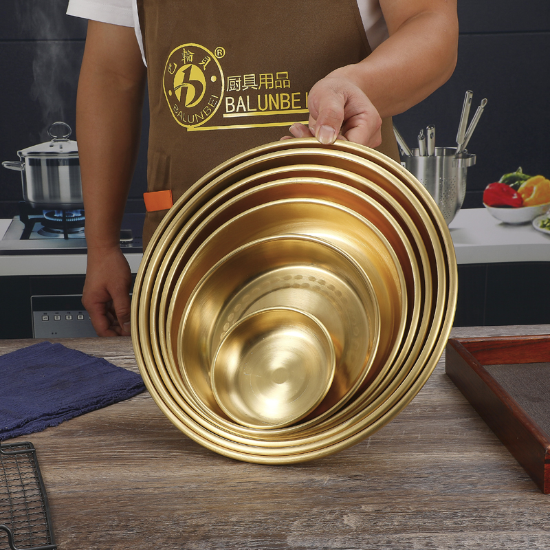 Saucer Home Round Pure Brass Brass Steamed Chicken Steamed Fish Copper Pan Seafood Tray Wedding Snack Dishes Chinese