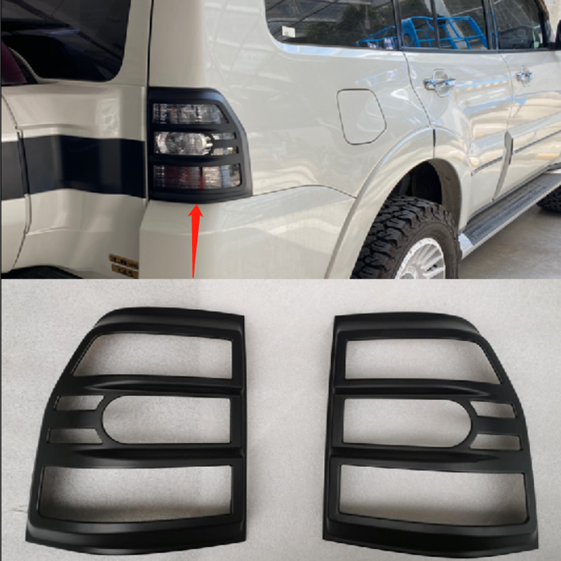 Suitable for Mitsubishi PajeroV97 V93 taillight shell modification parts rear black lampshade appearance decoration protection frame