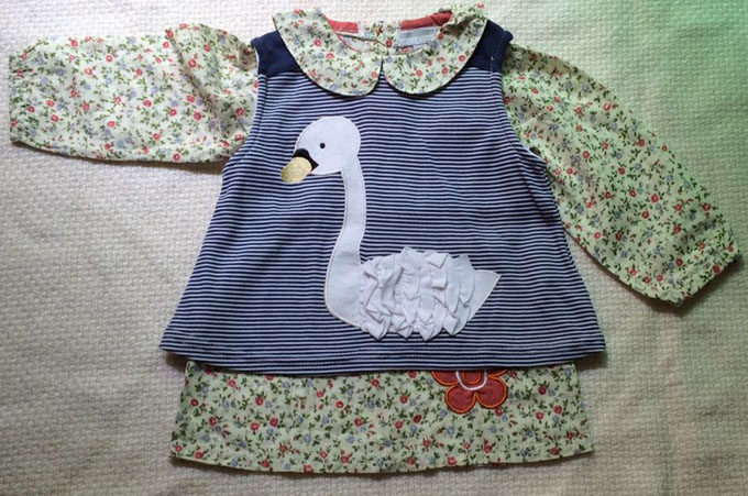 Chemise fille à manche longue en coton - Ref 2086815 Image 10