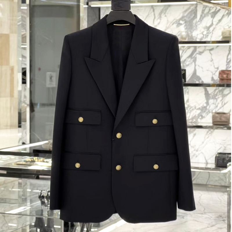 Slp-2026 Spring and Autumn Yangshulin Same Style Women's Wool Suit Single-Breasted Light Luxury Top Casual Jacket