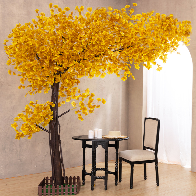 Artificial Ginkgo Tree, Fake Tree, Bionic Floor-Standing Tree, Green Plant, Landscaping Tree, Money Leaf, Living Room, Trendy Hotel, High-End Decoration Artificial Ginkgo Tree, Fake Tree, Bionic Floor-Standing Tree, Green Plant, Landscaping Tree, Money Leaf, Living Room, Trendy Hotel, High-End Decoration