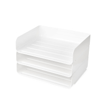 Japanese style stackable desktop storage box Office documents layered finishing storage basket Secretary magazine A4 sundries basket